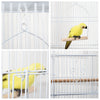 Pawhut 36" Bird Cage For Finches, Canaries Budgies, Parrot Cage With Accessories Handle, White|Pawhut 36" Cage A Oiseaux Ara Maison De Jeu Cacatoes Perroquet Cage De Vol 2 Portes Perchoir 4 Mange