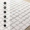 Oslo White Great Pebble Patterned Rug, 7'10" x 10'6" Indoor Area Rug | Tapis Oslo White a grands galets, 7'10" x 10'6"