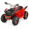 Costway Kids Ride On Atv 4 Wheeler Quad Toy Car 6v Battery Powered Motorized Toy Red