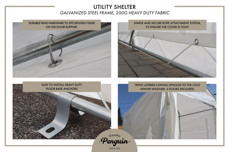 Gazebo Penguin Utility Shelter 5 ft. x 8 ft.