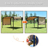 12' X 9' Pergola Kit Metal Frame Gazebo Canopy Cover Patio Shelter