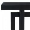 Ethan 59.1'' Triple Rectangle Design Painted Entryway Table with Pine Wood Legs,Black Sofa Table  | Table d'entree peinte Ethan 59,1'' avec design rectangulaire triple et pieds en bois de pin, noire