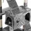 Pawhut 67inch Cat Tree With Scratching Post, Cat Condo Tower With Cat House, Toy, Perch, Grey|Pawhut Arbre A Chat Multi-niveaux De 67 Pouces Centre D'activites Tour De Poste Pour Condo Meubles P