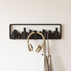 Umbra Modern Skyline Multi-Hook Coat Rack - Black|Portemanteau moderne Skyline de Umbra à crochets multiples - noir
