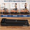 Goplus 2.5hp Under Desk Treadmill For Home And Office Remote Control Led Display Black