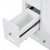 Mia 24" Bathroom Vanity with Ceramic Sink and Multi-Drawer Storage, White | Mia Meuble-lavabo de 24" avec vasque en ceramique et rangement a plusieurs tiroirs, Blanc