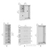 Bestar Florence 60" Modular Reach-In/Walk-In Closet System with Rods and Storage - White|Système de garde-robe et pièce-penderie modulaire Florence de Bestar de 60 po avec tringles et rangement - blanc