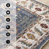 Olivia Blue Modern Tribal Inspired Border Rug, 7'10" x 10'2" Indoor Area Rug | Tapis Olivia bleu a inspire tribal avec bordure, 7'10" x 10'2"