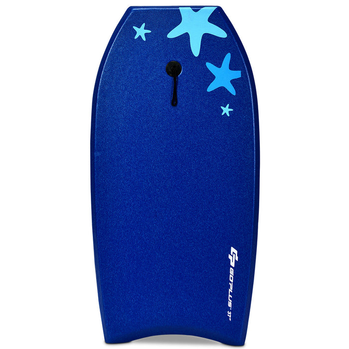 Goplus 33'' Lightweight Super Bodyboard Surfing W/leash Eps Core Boarding Ixpe Starfish