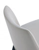 Gansevoort Modern Wood Vegan Leather Dining Chair in Light Gray - Set of 4 | Chaise de salle a manger Gansevoort en bois moderne et cuir vegetalien, gris clair - Lot de 4