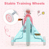 Costway 14" Kid's Bike With Removable Training Wheels & Basket For 3-5 Years Old Pink