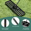 Costway Lawn Leveling Rake 36" X 10" Heavy Duty Level Lawn Tool For Garden Backyard/lawn Black