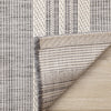 Jackson Cream Taupe Banded Stripes Rug, 7'10" 10'6" Outdoor Area Rug | Tapis Jackson a rayures creme taupe, 7'10'' x 10'6''