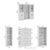 Bestar Florence 85" Modular Reach-In/Walk-In Closet System with Storage - White|Système de garde-robe et pièce-penderie modulaire Florence de Bestar de 85 po avec rangement - blanc