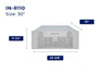 Hauslane IN-R110 30" Smart In-Cabinet Range Hood | Hotte de cuisine encastrable intelligente Hauslane IN-R110 30"