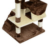 Pawhut 52" Cat Tree Tower, Large Cat Condo Furniture Multi-level Activity Center With Scratching Pos|Pawhut Arbre A Chat 137,2 Cm Grande Maison De Jeu Pour Chaton Centre D'activites A Plusieurs Niveaux