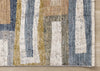 Macey Modern Grey Blue Red Sophisticated Area Runner - 2'0" x 7'10"|Chemin de couloir moderne et raffiné Macey gris, bleu et rouge - 2 pi 0 po x 7 pi 10 po