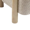 Evelyn Accent Arm Chair with Comfortable Seating and Boucle Upholstery,Natural Wood Accent Chair | Evelyn Fauteuil d’appoint avec assise confortable et revetement en boucle, bois naturel