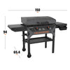 Blackstone 28" Iron Forged Griddle With Hood - 2311CA | Plancha en fonte de 28 pouces Blackstone avec couvercle - 2311CA