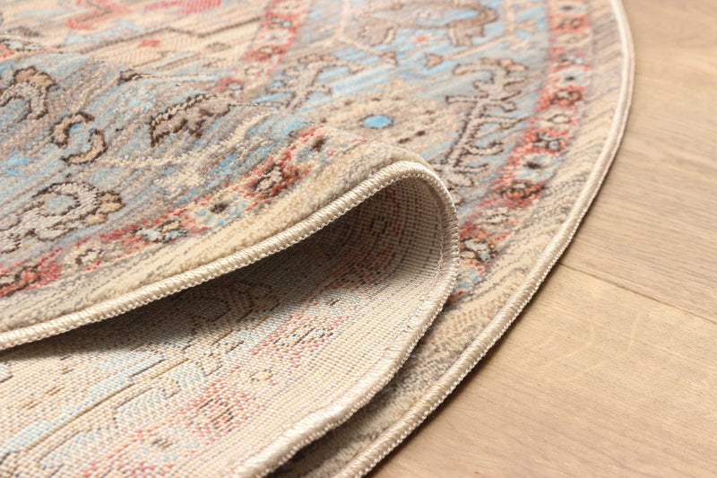 Bettina Traditional 5'0\" x Area Rug in Multi Indoor Area Rug