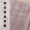 Taylor Pink Comfort Shag Rug, 3'11" x 5'11" Oval Indoor Area Rug | Tapis Taylor a poils longs confort rose, 3'11" x 5'11"