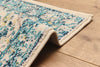 Daria Blue Rug 2'8" x 8'2" | Tapis de Couloir Traditionnel Daria 2'8" x 8'2" en Bleu
