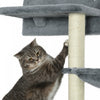 Pawhut 4pcs Cat Wall Shelf With Scratching Posts, Hammock, Setps, Platforms, Cat Shelves For Relaxin|Pawhut Lot De 4 Etageres Murales Pour Chat Avec Griffoirs, Hamac, Marches, Plateformes, Mobilier Mur