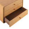 Sophia Modern Nightstand with Storage and Drawer,Natural | Sophia Table de Nuit Moderne avec Rangement et Tiroir, Naturel