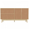 Oliver 61" Sideboard Cabinet with Rattan Sliding Doors and Drawers,Natural Accent Cabinet | Oliver 61" Buffet avec Portes Coulissantes en Rattan et Tiroirs, Naturel