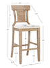 Rylan Fabric Barstool - Natural|Tabouret bar Rylan en tissu - naturel
