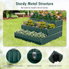 Costway 2 Pcs 3-tier Raised Garden Bed,47" X 47" X 24" Metal Outdoor Elevated Planter Box Green