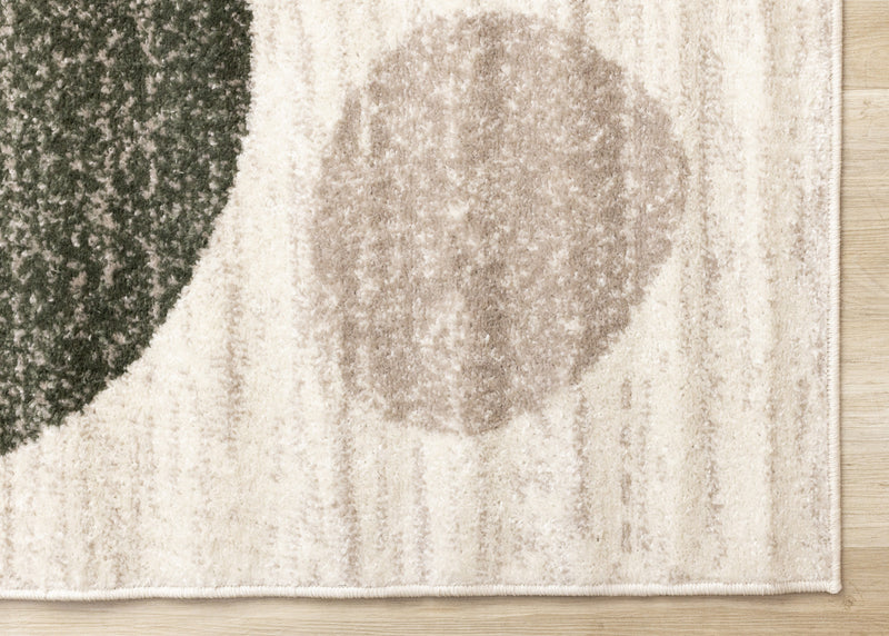 Marley Green Yellow Taupe Geometric Area Rug - 7'10\" x 10'6\"