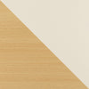 Amara Modern 20" Nightstand in Cream and Light Oak (1-Drawer) - Set of 2 | Table de nuit moderne Amara 20" en creme et chene clair (1 tiroir) - Lot de 2