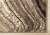 Forte Brown Cream Soothing Waves Area Rug - 7'9" x 10'6"|Carpette Forte brune et crème à motif de vagues apaisantes - 7 pi 9 po x 10 pi 6 po