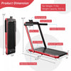 Superfit 2.25hp 2 In 1 Folding Treadmill Jogging Machine W/app Control Red