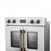 Forno Asti 30-Inch Double Electric Wall Oven in White, 7.36 cu. ft. - FBOEL1340-30WHT | Four mural electrique double Asti 30 pouces, blanc, 7,36 pi³ - FBOEL1340-30WHT