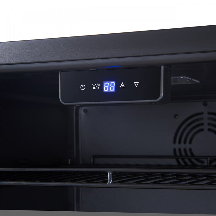 Forno Gemello 48\" Side-by-Side Wine and Beverage Cooler in Black , French Door, 9.6 cu. ft. -FWCDR6699-48BLK