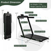 Superfit 2.25hp 2 In 1 Dual Display Folding Treadmill Jogging Machine W/app Control Green