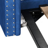 Sophia Tufted Design Upholstered Daybed with Trundle and Comfortable Backrest,Blue  | Le Daybed Sophia avec design capitonne, revetement en tissu, lit d'appoint avec trundle et dossier confortable, couleur bleue