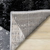 Covington Black White Grey Distressed Geometric Triangle Rug, 5'3" x 7'7" Indoor Area Rug | Tapis Covington triangle geometrique noir blanc gris vieilli, 5'3" x 7'7"