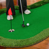 Costway 5 X 10 Ft Professional Golf Practice Mat With 3 Holes And Golf Balls For Home