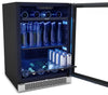 Brisas by Zephyr 24"  Beverage Cooler with 8-Bottle Single Zone - Stainless Steel - BBV24C01AG | Refroidisseur à boissons Brisas par Zephyr de 24 po avec 1 zone pour 8 bouteilles - acier inoxydable - BBV24C01AG | BBV24C0S
