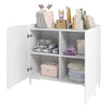 Manhattan Comfort Mid-Century Modern Bogardus 4-Shelf Accent Cabinet - White|Armoire décorative Bogardus de Manhattan Comfort de style moderne du milieu du 20e siècle avec 4 tablettes - blanche