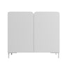 Manhattan Comfort Mid-Century Modern Bogardus 4-Shelf Accent Cabinet - White|Armoire décorative Bogardus de Manhattan Comfort de style moderne du milieu du 20e siècle avec 4 tablettes - blanche