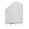 Manhattan Comfort Mid-Century Modern Bogardus 4-Shelf Accent Cabinet - White|Armoire décorative Bogardus de Manhattan Comfort de style moderne du milieu du 20e siècle avec 4 tablettes - blanche