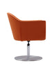 Manhattan Comfort Voyager Brushed Metal Woven Swivel Adjustable Accent Chair - Orange|Chaise d’appoint réglable pivotante Voyager de Manhattan Comfort en métal brossé et en tissu - orange