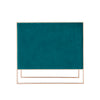Manhattan Comfort Trillium Velvet Accent Chair - Teal & Gold|Fauteuil d’appoint Trillium de Manhattan Comfort en velours - bleu sarcelle et doré