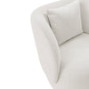 Manhattan Comfort Contemporary Siri Linen Weave Accent Chair with Pillows - Cream|Fauteuil d’appoint contemporain Siri de Manhattan Comfort en lin tissé avec coussins - crème