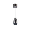 Royal Pearl Gun Metal Integrated LED Pendant|Luminaire suspendu Royal Pearl gris métallique à DEL intégrées
