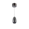 Royal Pearl Gun Metal Integrated LED Pendant|Luminaire suspendu Royal Pearl gris métallique à DEL intégrées